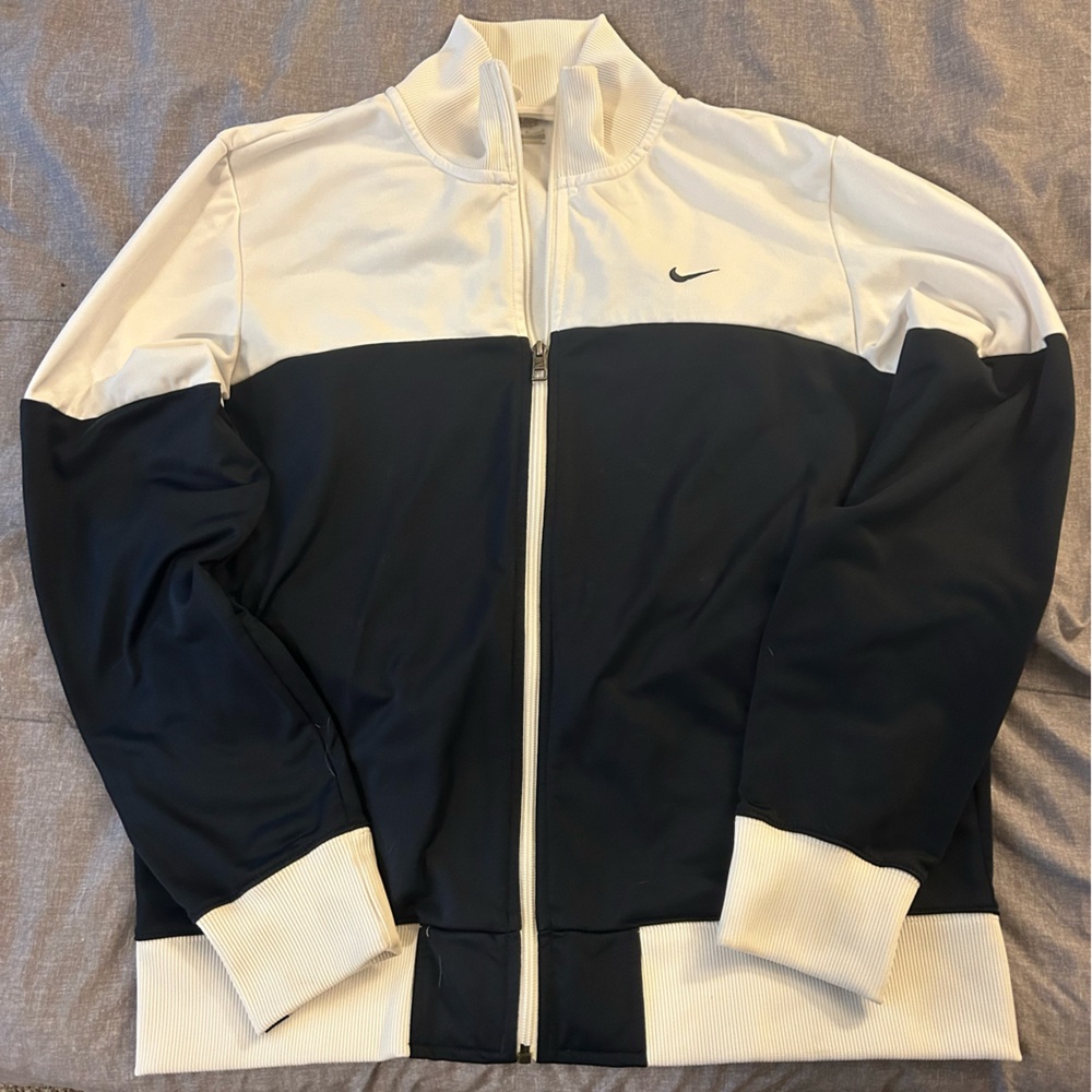 Nike Two-Tone Zip-Up Track Jacket / Mens Large